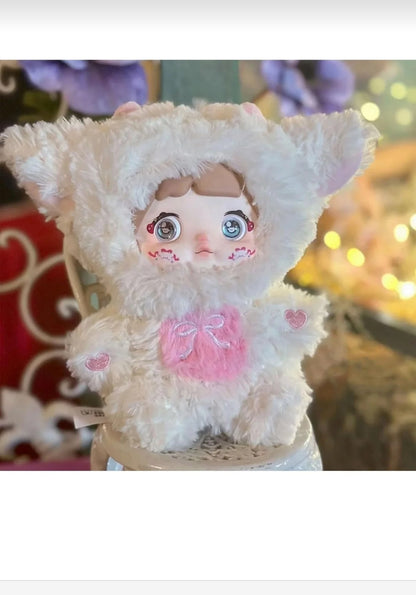 Nommi Sürpriz Bebek Peluş Anahtarlık 17 cm Sürpriz Poşet Çanta Charmı