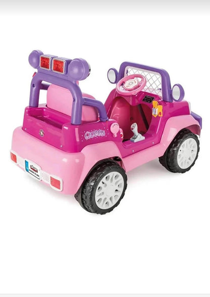 Pilsan Prenses 12V Akülü Araba Pembe – Çocuklar İçin Işıklı Müzikli Elektrikli Akülü Jeep