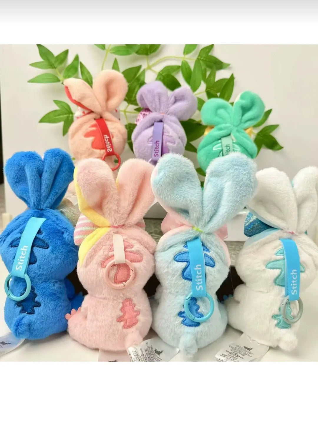 Stitch Peluş Anahtarlık 15 cm – Uzun Kulaklı Mavi Stitch Çanta Süsü
